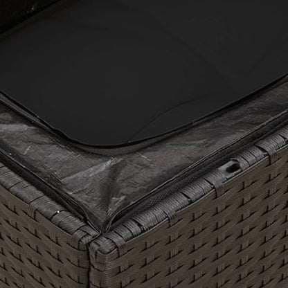 Set Divani da Giardino 14pz con Cuscini in Polyrattan Nero | homemem39