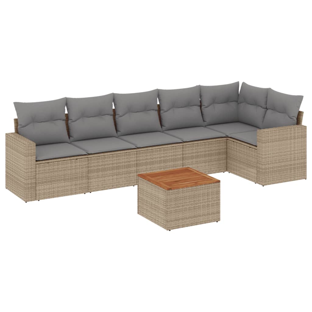 Patio Sofa Set 7-Posti Mix beige e grigio | homemem39