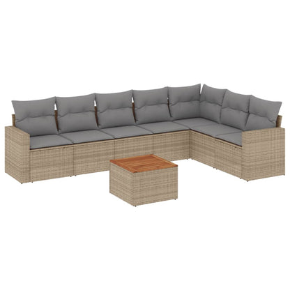 Patio Sofa Set 7-Posti Misto Beige e Grigio Chiaro | homemem39