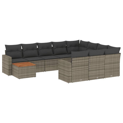Patio Sofa Set 10-Posti Grey and Dark Grey | homemem39