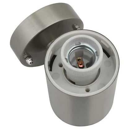 Lampada da Parete Esterna 2 pcs Argento 12 x 8,5 x 27 cm