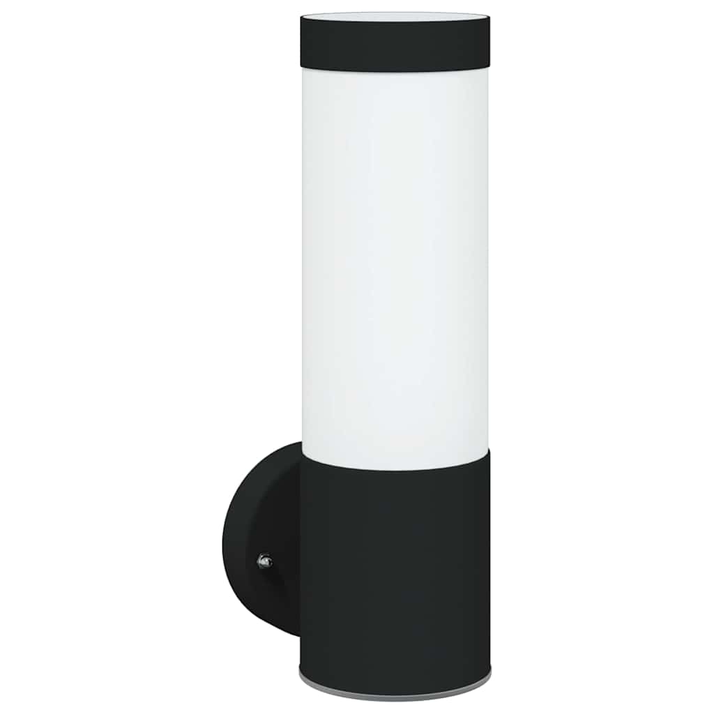 Lampade da Parete Esterne 2 pcs Nero 12 x 7.5 x 27 cm - homemem39