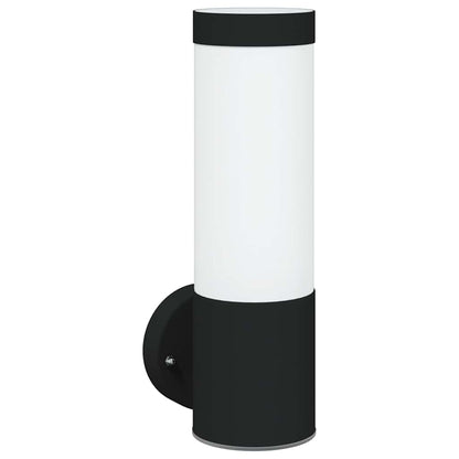 Lampade da Parete Esterne 2 pcs Nero 12 x 7.5 x 27 cm - homemem39