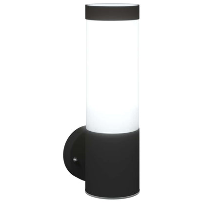 Lampada da Parete Esterna 2 pcs Nero 12 x 8,5 x 27 cm | homemem39