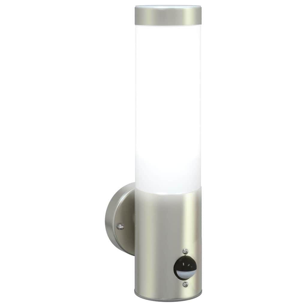 Lampada da Parete Esterna Argento 12 x 8,5 x 29 cm | homemem39