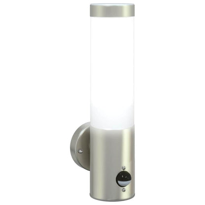 Lampada da Parete Esterna Argento 12 x 8,5 x 29 cm | homemem39