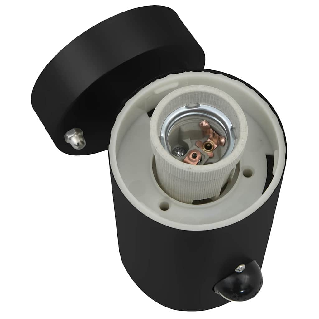 Lampada da Parete Esterna 2 pcs Nero 12 x 8,5 x 29 cm