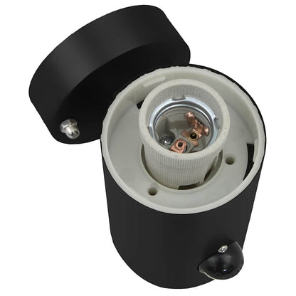 Lampada da Parete Esterna 2 pcs Nero 12 x 8,5 x 29 cm