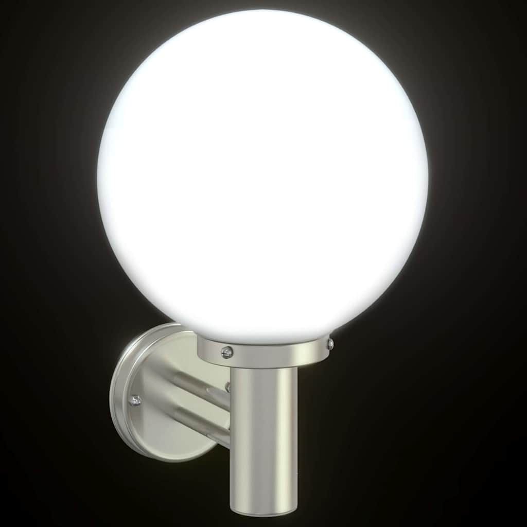 Lampada da Parete Esterna Argento 28 x 25 x 38 cm - homemem39