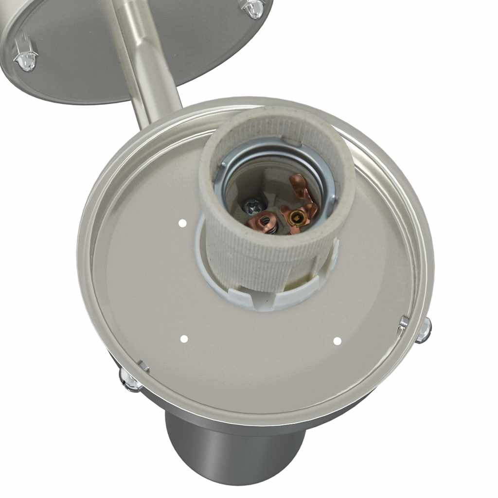 Lampade da Parete Esterne 2 pcs Argento 28 x 25 x 38 cm - homemem39