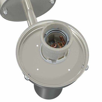 Lampade da Parete Esterne 2 pcs Argento 28 x 25 x 38 cm - homemem39