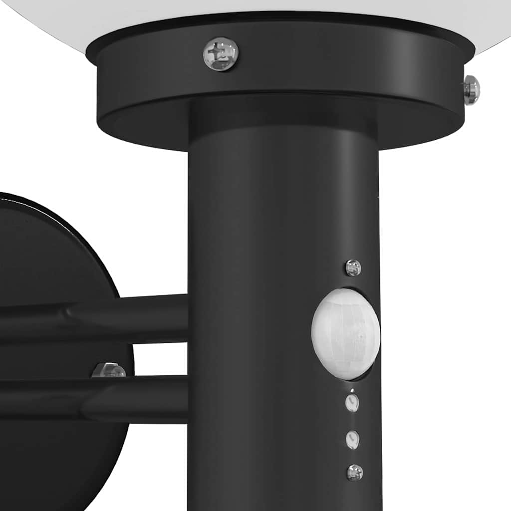 Lampade da Parete Esterne 2 pcs Nero 28 x 25 x 38 cm - homemem39