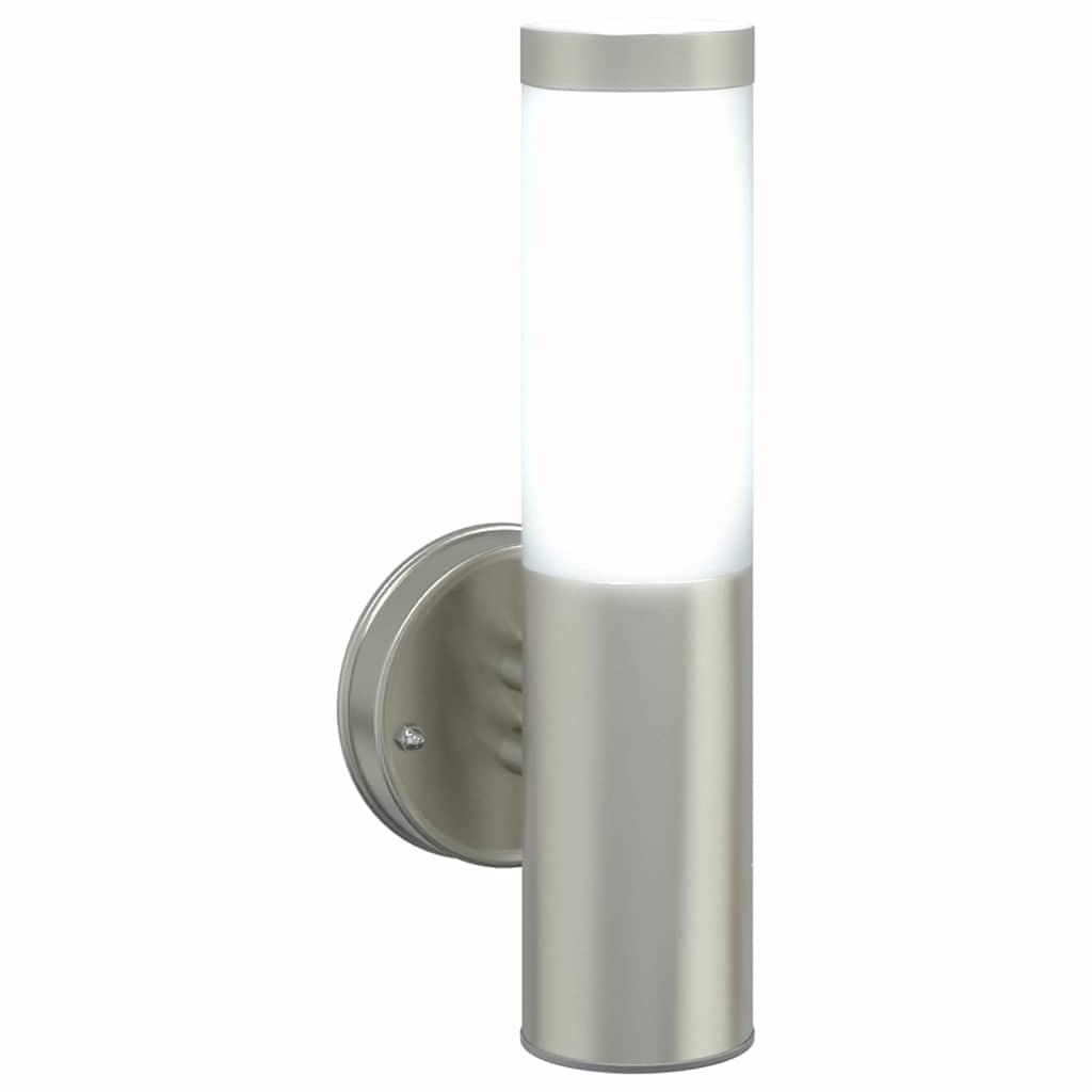 Lampada da Parete Esterna 2 pcs Argento 15 x 7,5 x 33 cm | homemem39