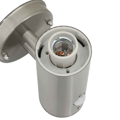 Lampada da Parete Esterna Argento 15 x 7,5 x 33 cm