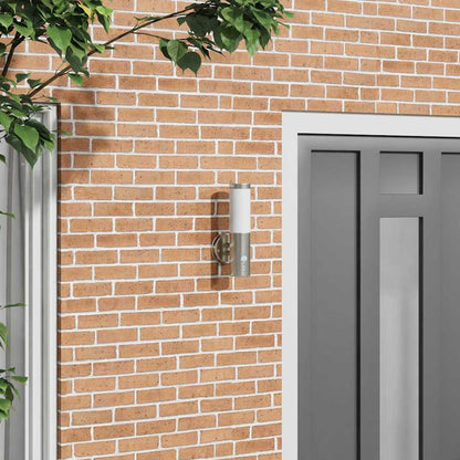 Lampada da Parete Esterna Argento 15 x 7,5 x 33 cm