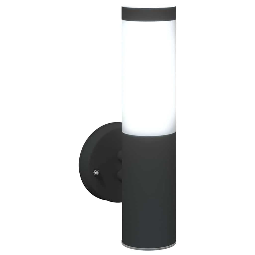 Lampada da Parete Esterna 2 pcs Nero 15 x 7,5 x 33 cm | homemem39