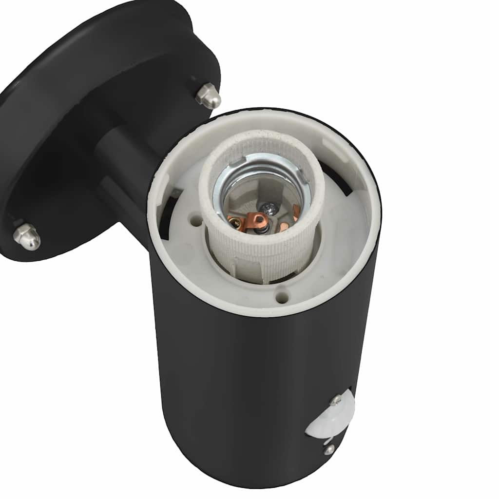 Lampada da Parete Esterna Nero 15 x 7,5 x 33 cm