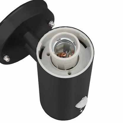 Lampada da Parete Esterna Nero 15 x 7,5 x 33 cm