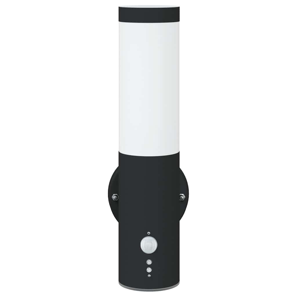 Lampada da Parete Esterna Nero 15 x 7,5 x 33 cm