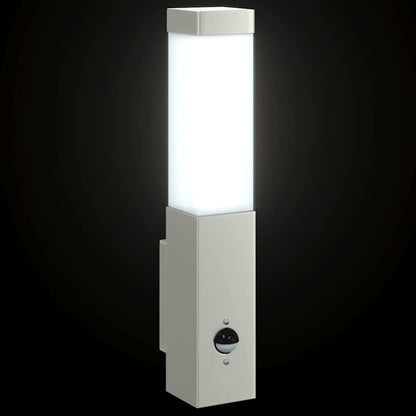 Lampada da Parete Esterna Argento 10.5 x 6 x 33 cm | homemem39
