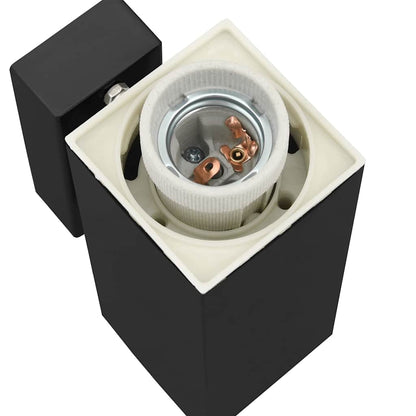 Lampada da parete per esterni Nero 10.5 x 6 x 35 cm - homemem39