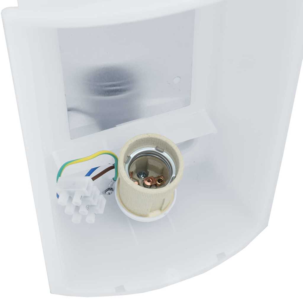 Lampada da Parete Esterna 2 pcs Argento 23.5 x 9 x 26 cm