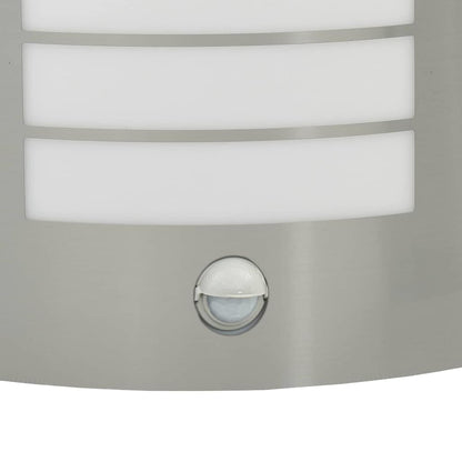 Lampada da Parete Esterna 2 pcs Argento 23.5 x 9 x 26 cm | homemem39