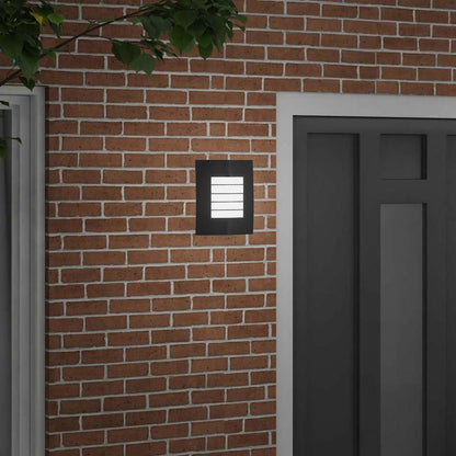 Lampada da Parete Esterna Nero 23.5 x 9 x 26 cm