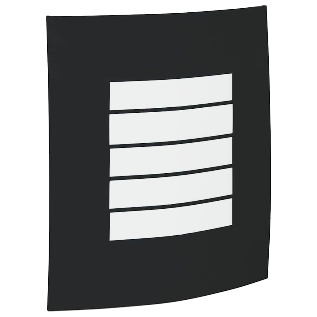 Lampada da Parete Esterna 2 pcs Nero 23.5 x 9 x 26 cm