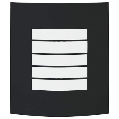 Lampada da Parete Esterna 2 pcs Nero 23.5 x 9 x 26 cm