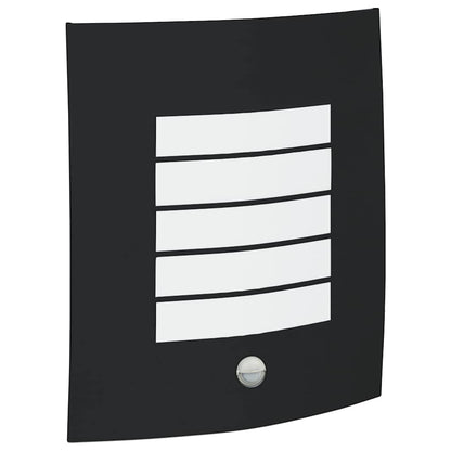 Lampada da Parete Esterna 2 pcs Nero 23.5 x 9 x 26 cm