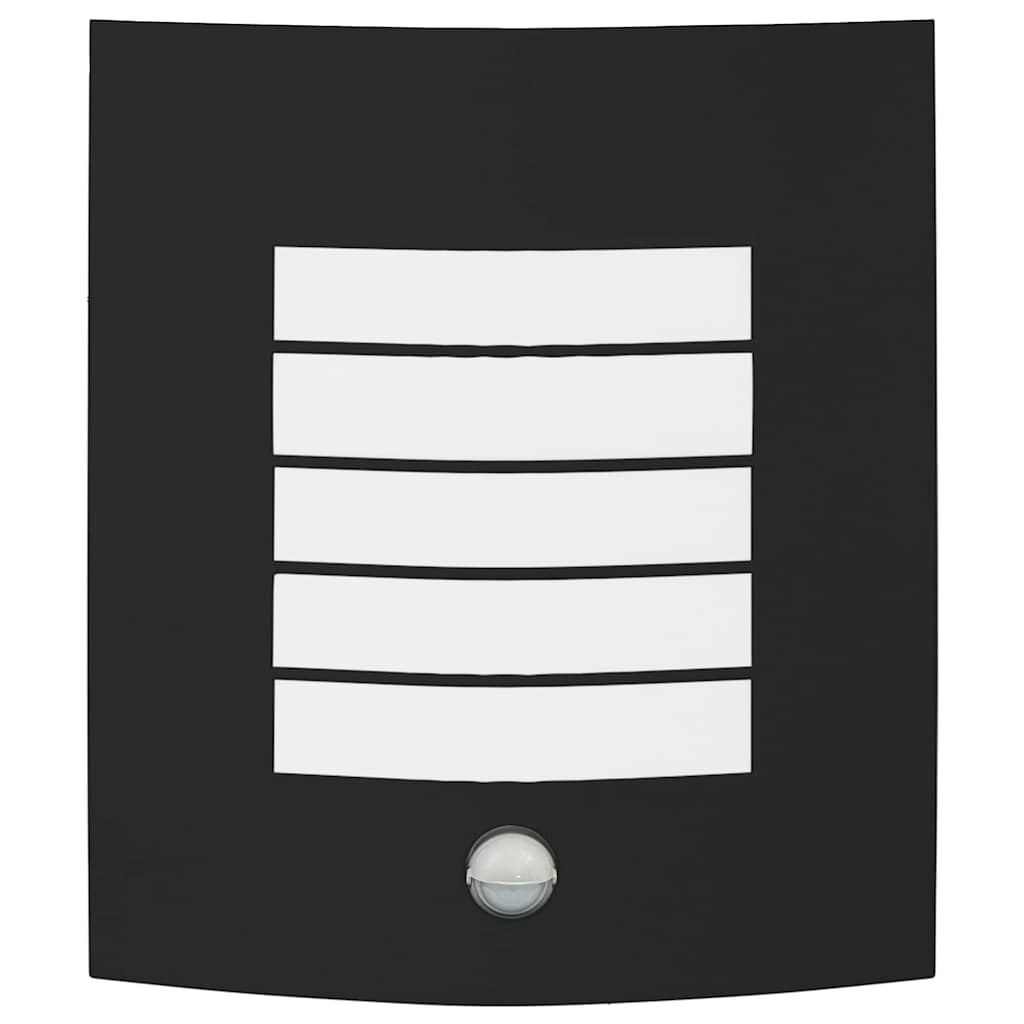 Lampada da Parete Esterna 2 pcs Nero 23.5 x 9 x 26 cm