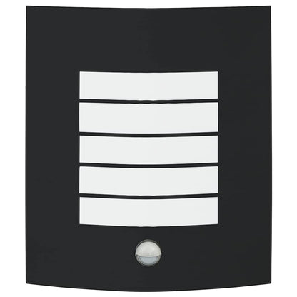 Lampada da Parete Esterna 2 pcs Nero 23.5 x 9 x 26 cm