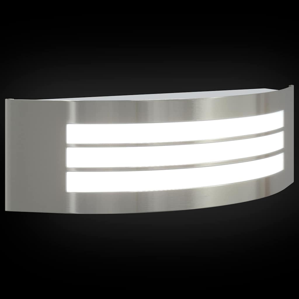 Lampada da Parete Esterna Argento 32 x 10 x 10 cm | homemem39