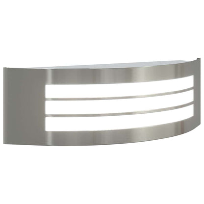 Lampada da Parete Esterna 2 pcs Argento 32 x 10 x 10 cm | homemem39