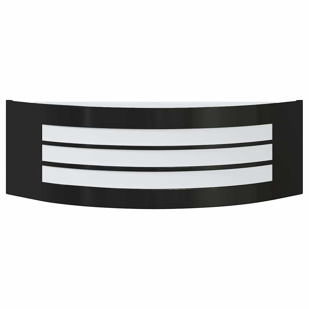 Lampade da Parete Esterne 2 pcs Nero 32 x 10 x 10 cm - homemem39