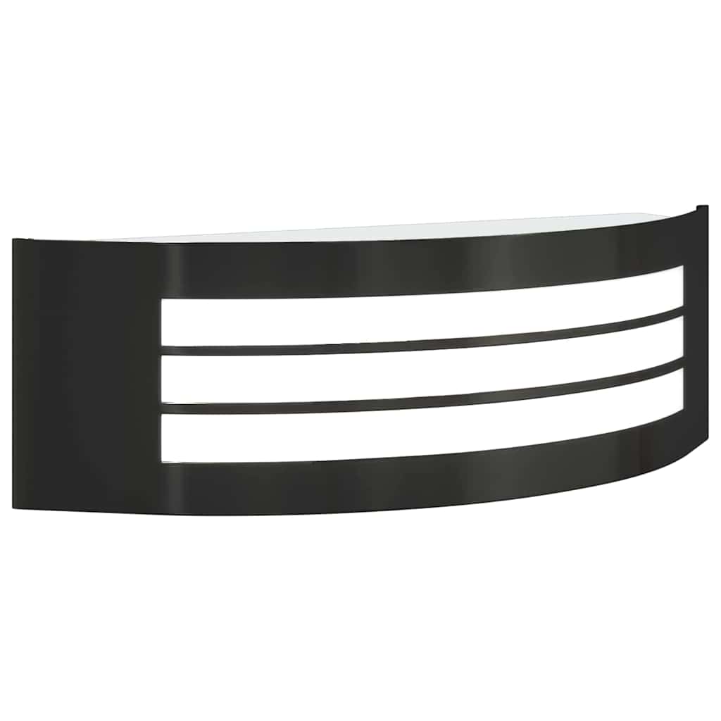 Lampada da Parete Esterna 2 pcs Nero 32 x 10 x 10 cm | homemem39