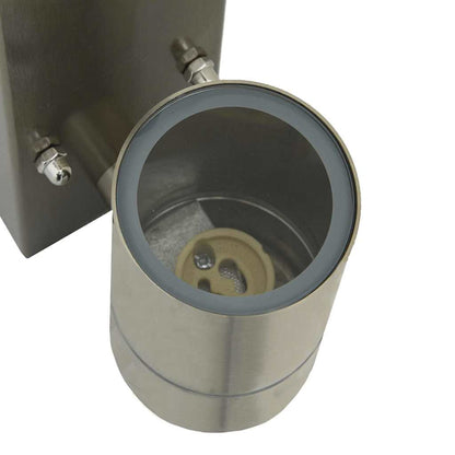 Lampade da Parete Esterne 2 pcs Argento 6.5 x 10.5 x 16 cm - homemem39