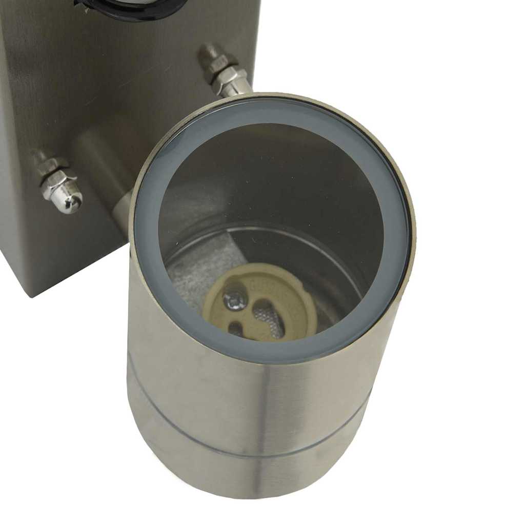 Lampada da Parete Esterna Argento 6.5 x 10.5 x 16 cm - homemem39