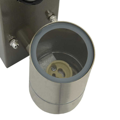 Lampada da Parete Esterna Argento 6.5 x 10.5 x 16 cm - homemem39