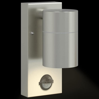 Lampada da Parete Esterna Argento 6,5 x 10,5 x 16 cm | homemem39