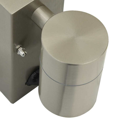 Lampade da Parete Esterne 2 pcs Argento 6.5 x 10.5 x 16 cm - homemem39