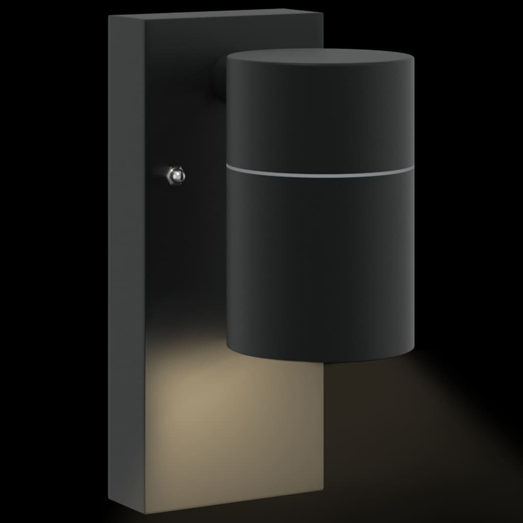 Lampada da Parete Esterna Nero 6,5 x 10,5 x 16 cm | homemem39