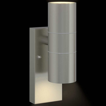 Lampada da Parete Esterna Argento 7 x 10 x 22 cm | homemem39