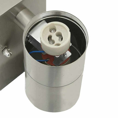 Lampade da Parete Esterne 2 pcs Argento 7 x 10 x 22 cm - homemem39