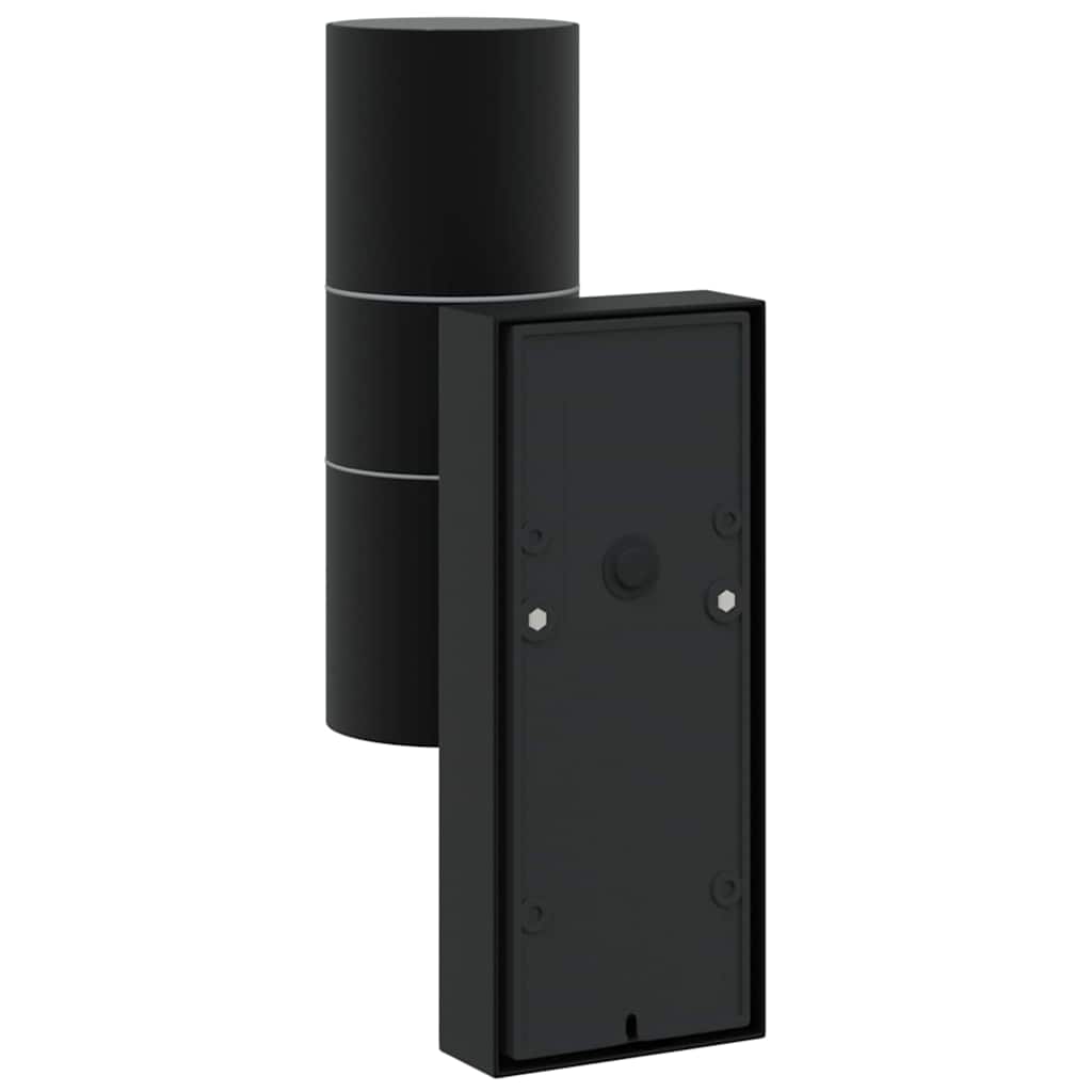 Lampade da Parete Esterne 2 pcs Nero 7 x 10 x 22 cm - homemem39