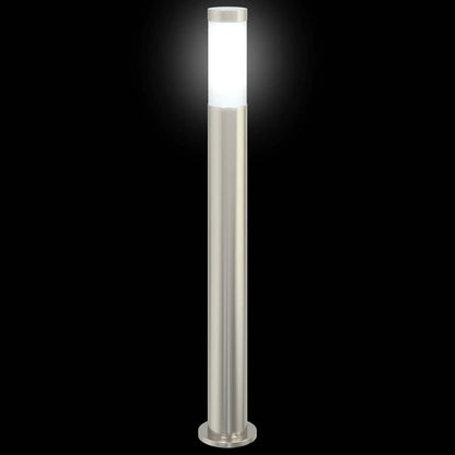 Lampioni a palo 3 pz 80 cm Acciaio Inox IP44 | homemem39