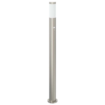Lampada a paletto con sensore 110 cm Acciaio Inox IP44