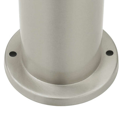 Lampada a paletto con presa elettrica 50 cm Acciaio Inox IP44