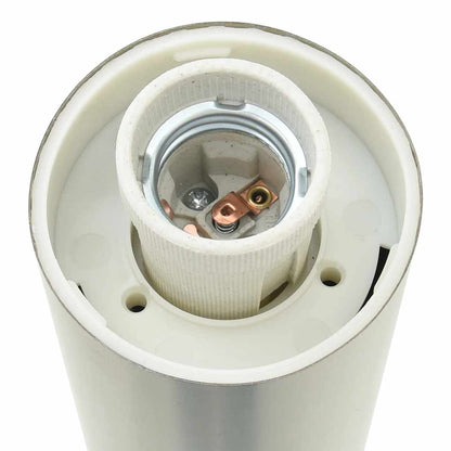 Lampada a paletto con presa elettrica 80 cm Acciaio Inox IP44 | homemem39